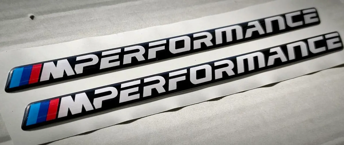 BMW m performance gel polyurethane emblems badges - Image 3
