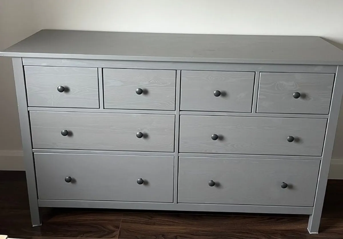 IKEA Hemnes 8 drawers, grey - Image 1