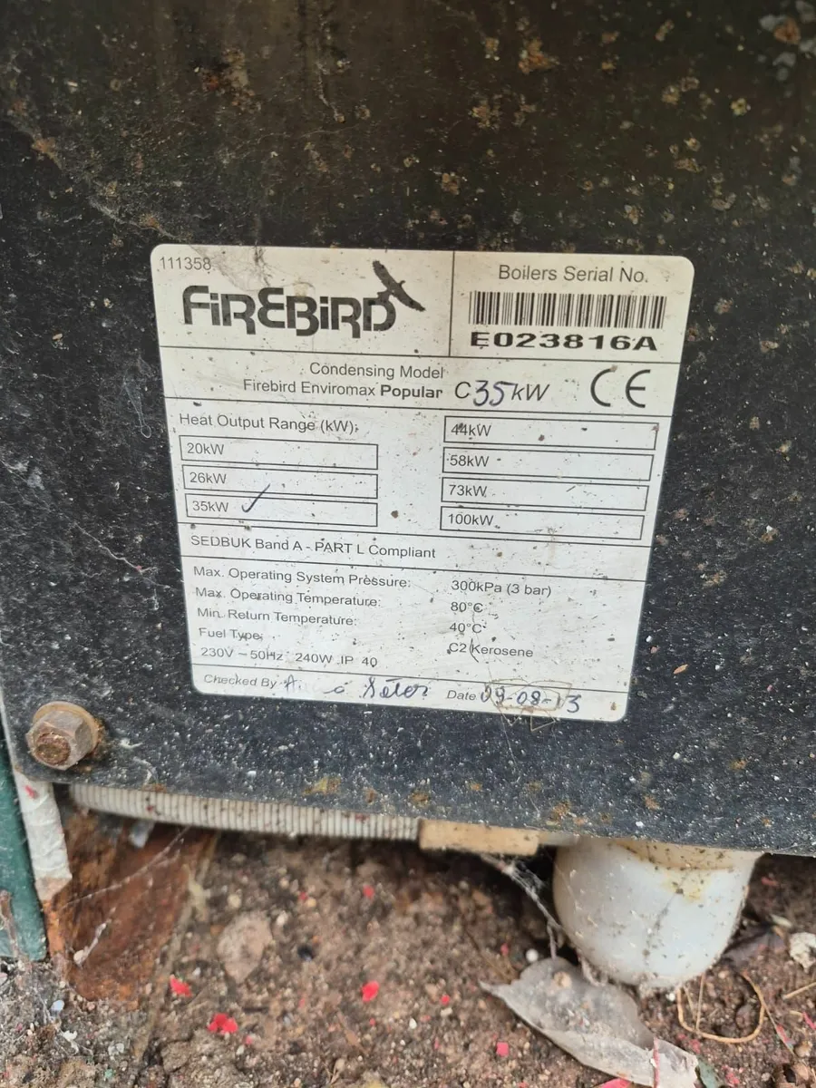 FIREBIRD ENVIROMAX POPULAR 35KW CONDENSING BOILER - Image 3