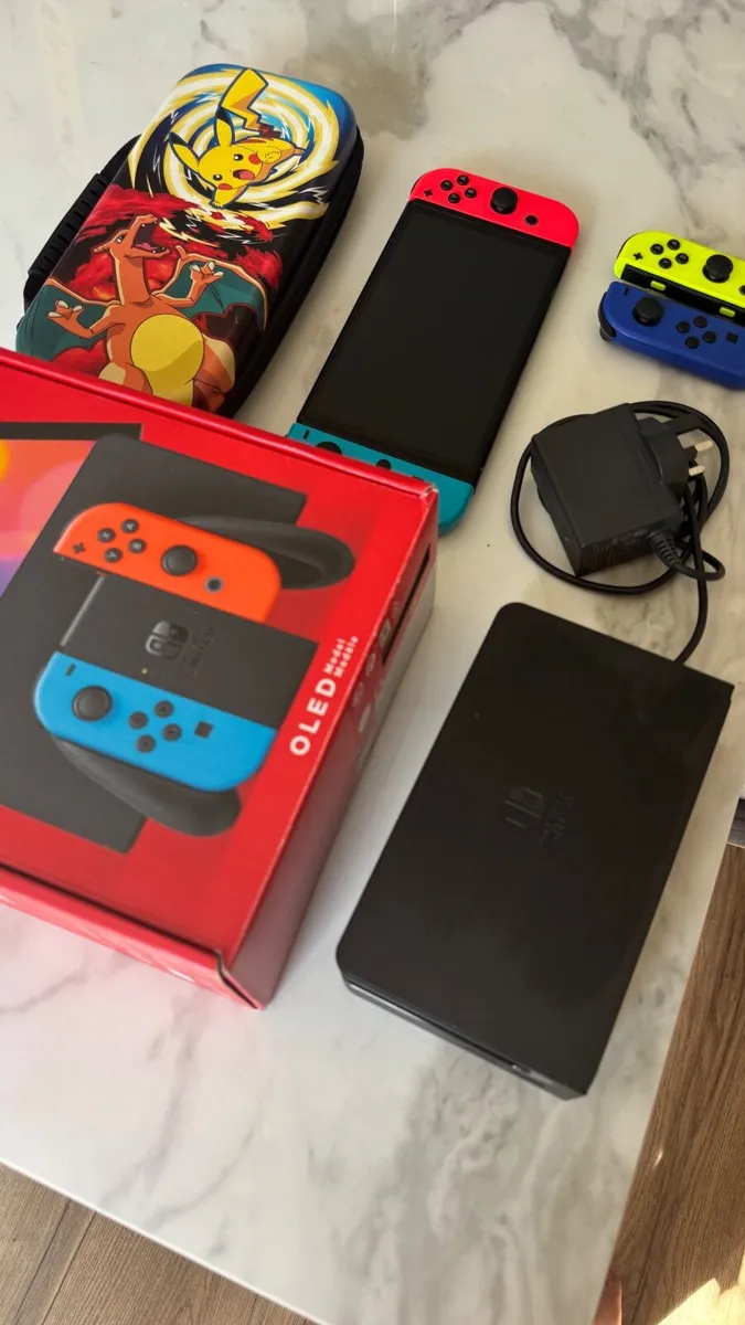 Nintendo Switch OLED + Extras (Great Condition!) - Image 3