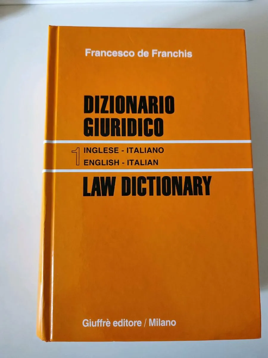 Law dictionary English to Italian - Image 1