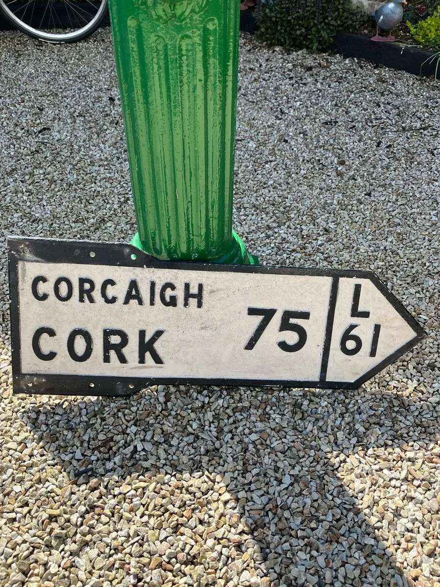 Vintage Road Sign - Image 1