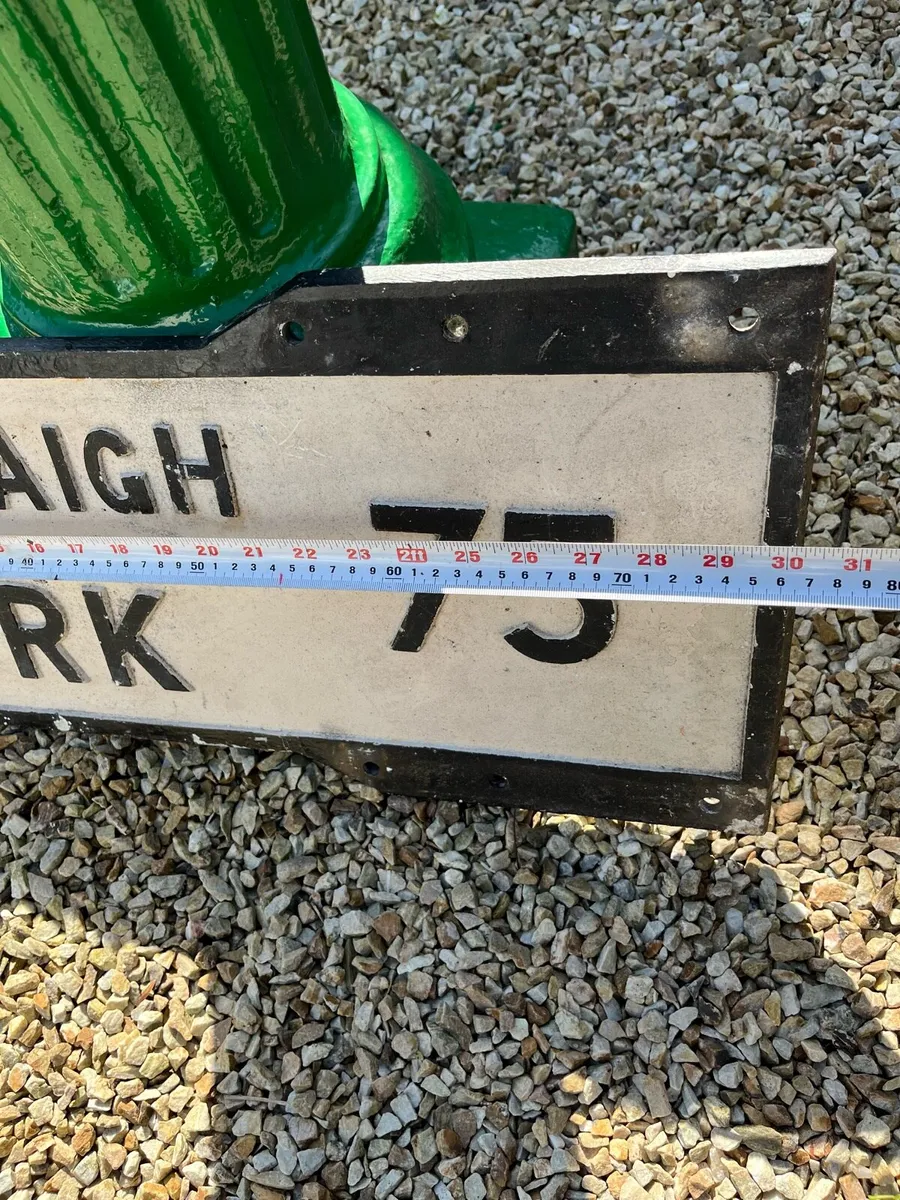 Vintage Road Sign - Image 3