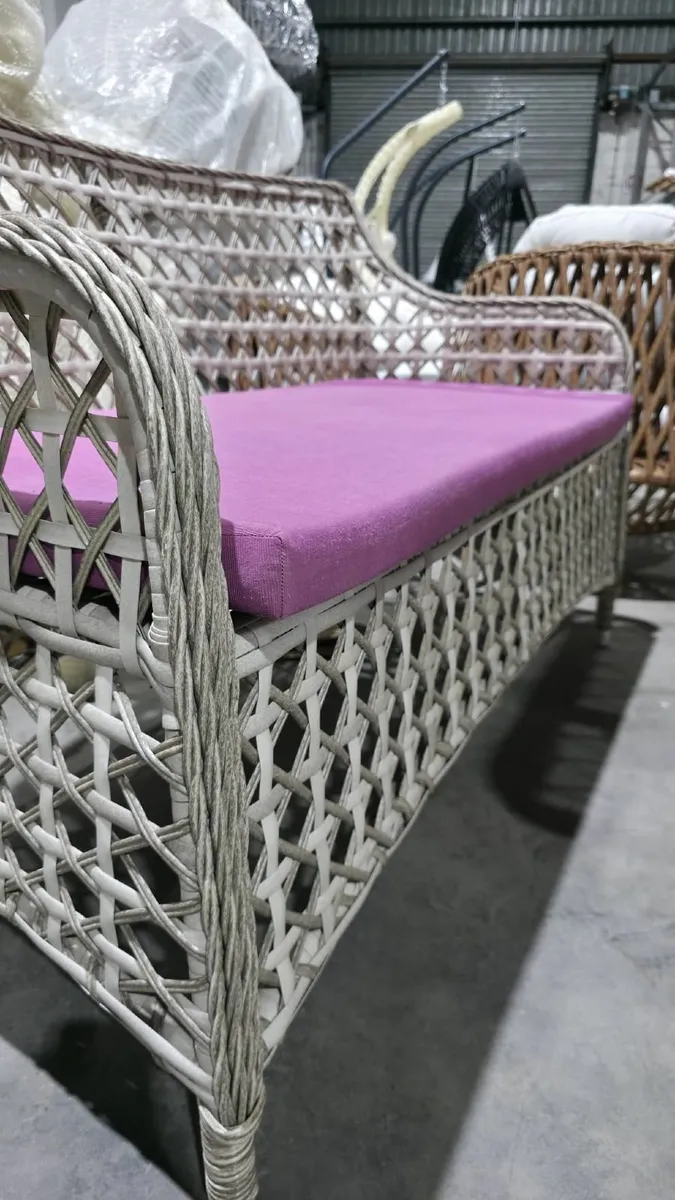 Garden furniture set 6-Piece Wicker - Image 3