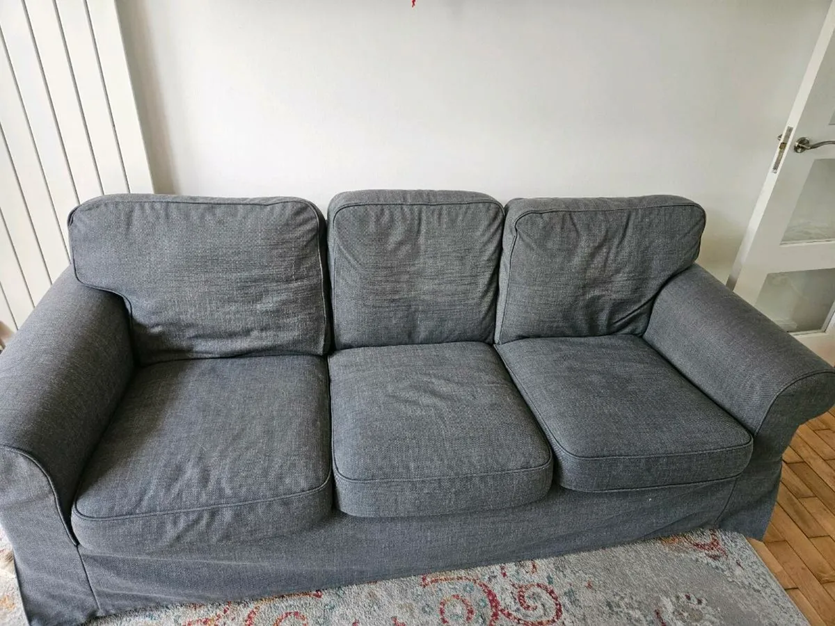 Ektorp Dark Grey 3 seater COVER - Image 1