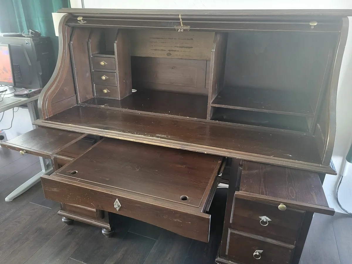 Roll top desk - Image 3