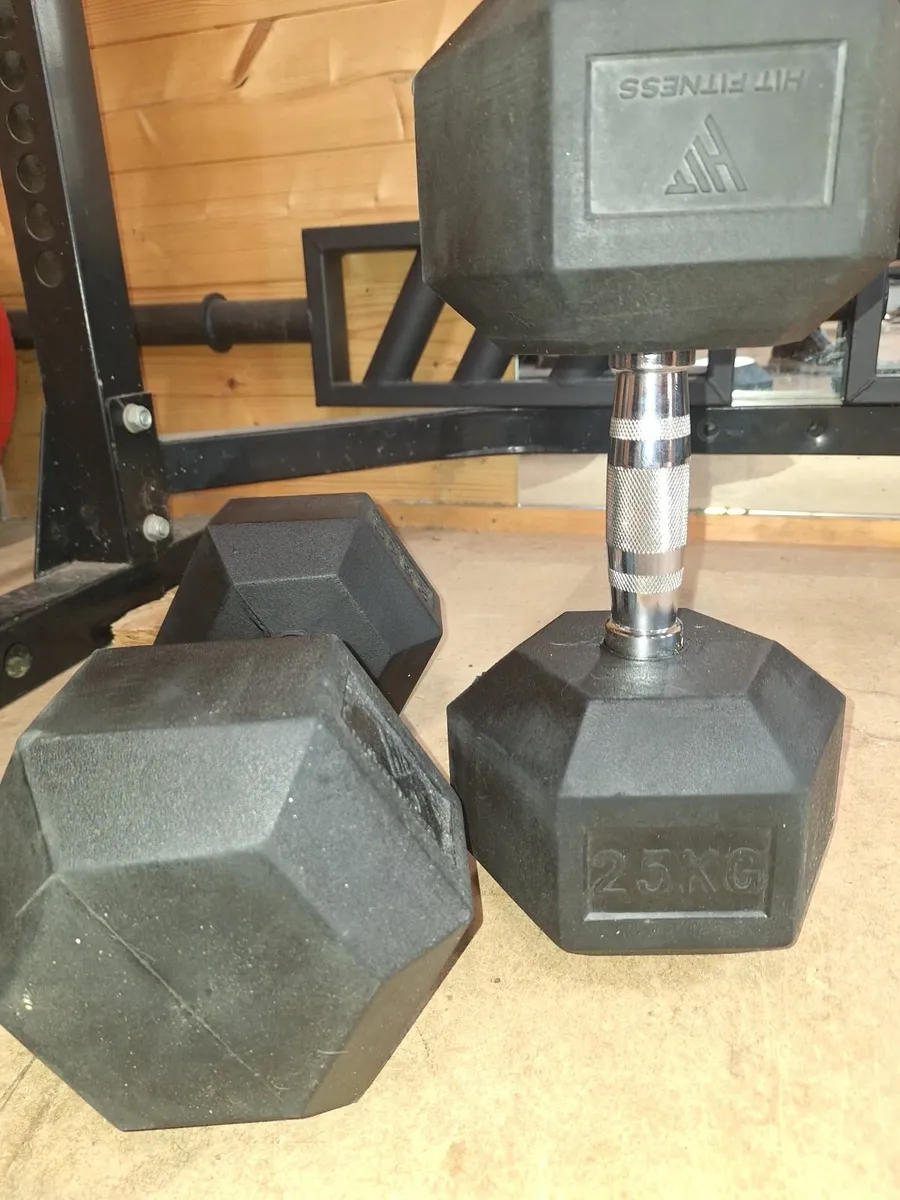 Weights dumbells 25kg pair , as new, - Image 2