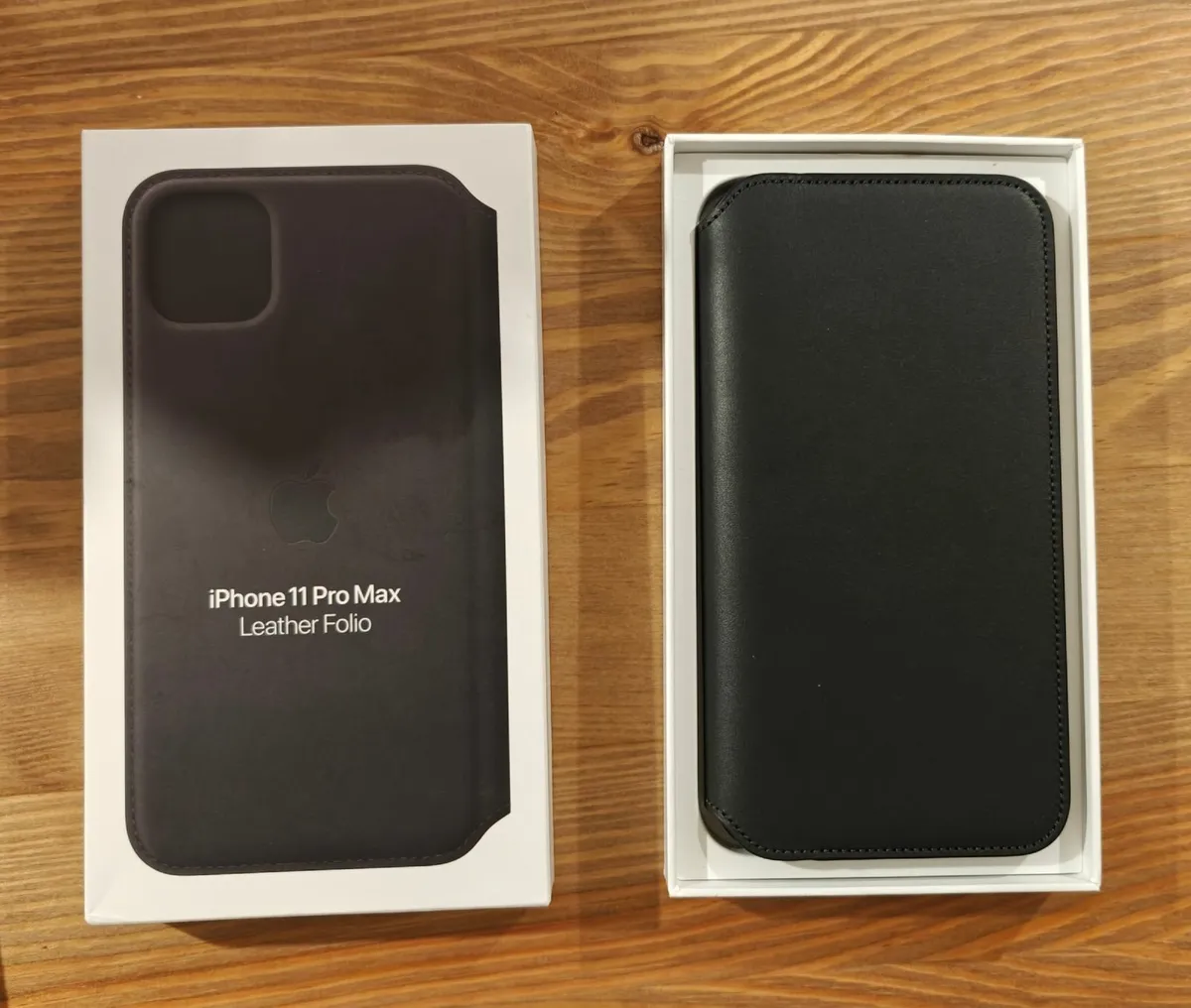 iPhone 11 Pro Max Leather Folio Case – Black (Mod - Image 1