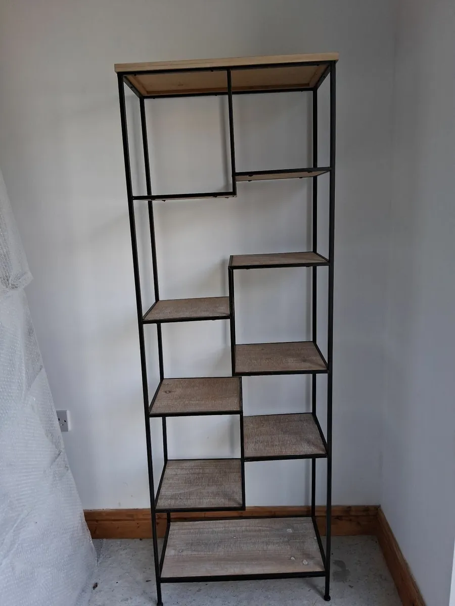Tall Display Shelving Unit Bookcase Unit