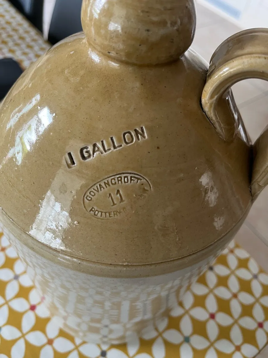 Vintage Stoneware Flagon - Image 2