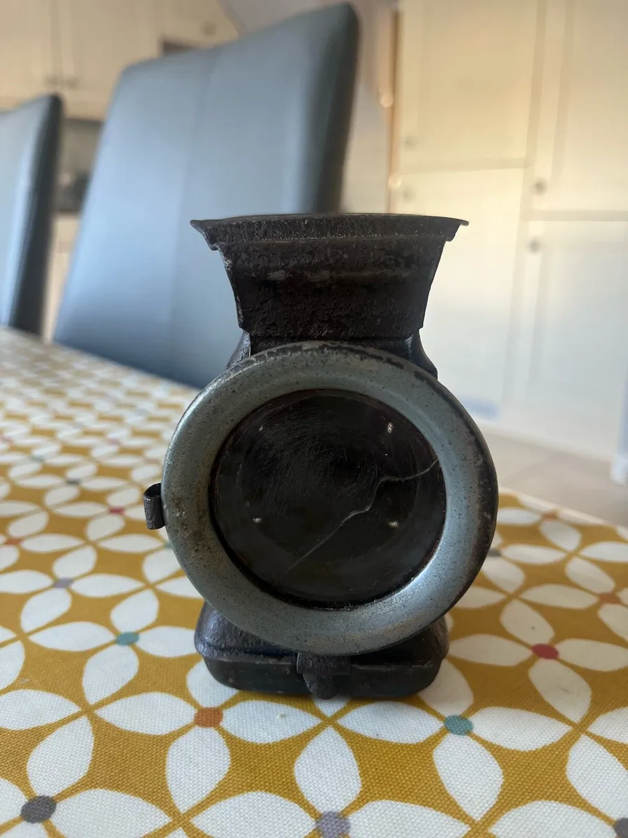 Antique Bicycle Oil Lamp - Image 1