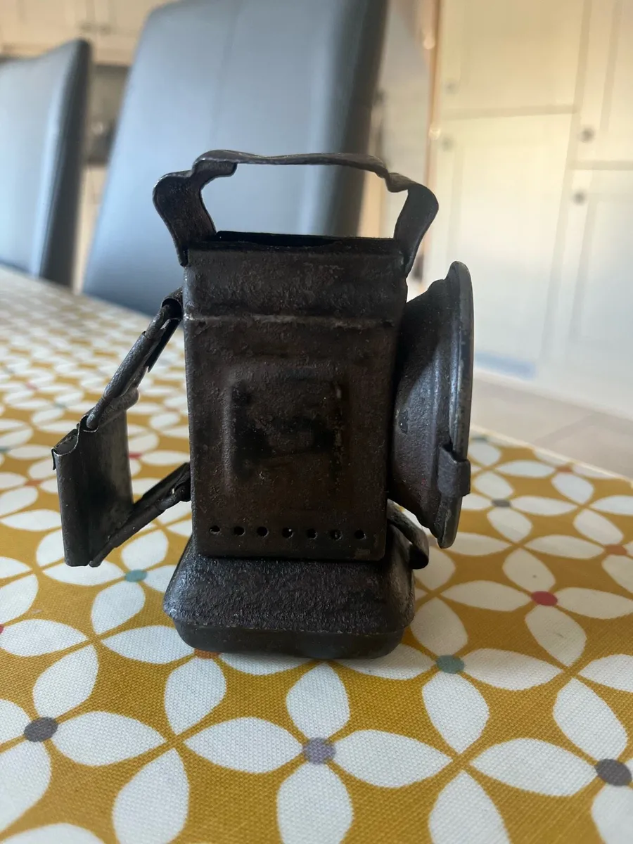Antique Bicycle Oil Lamp - Image 2