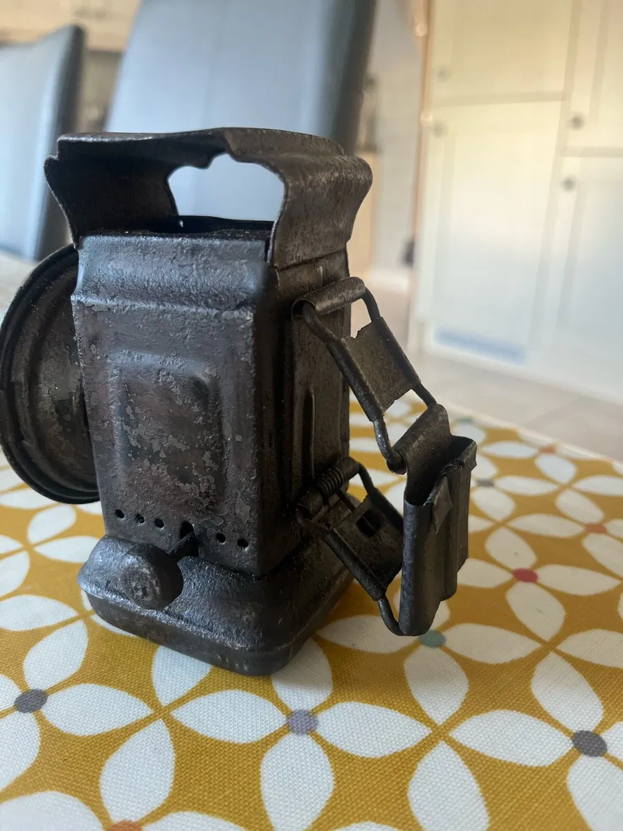 Antique Bicycle Oil Lamp - Image 3