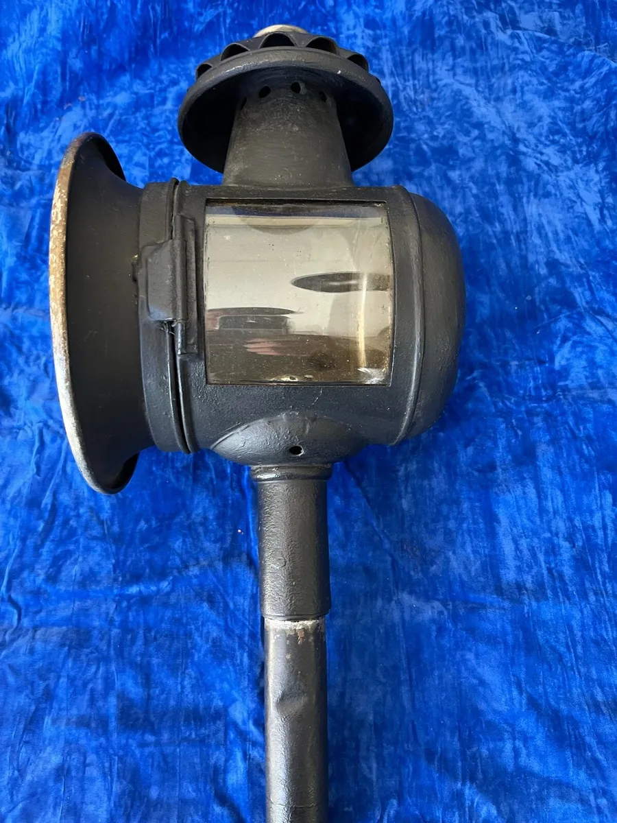 Antique Candle Carriage Lamp - Image 1