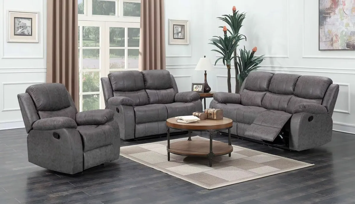 All Recliner Sofa Sets Free Delivery - Image 1