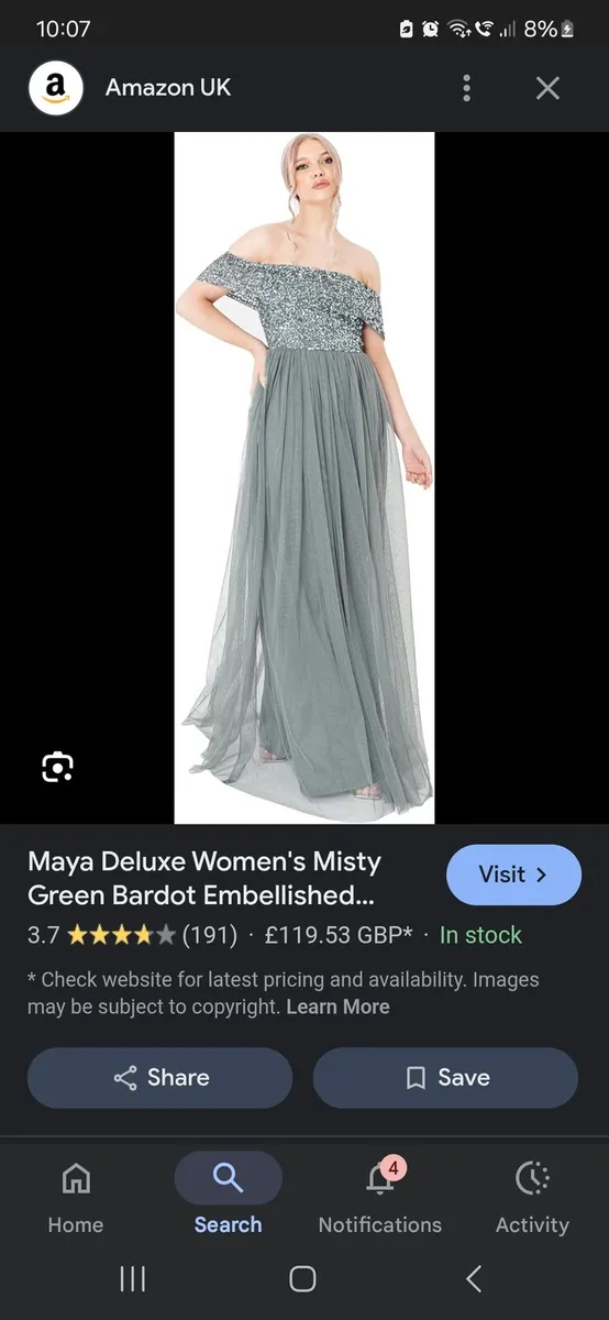 Maya off the shoulder bridemaid dress - Image 1