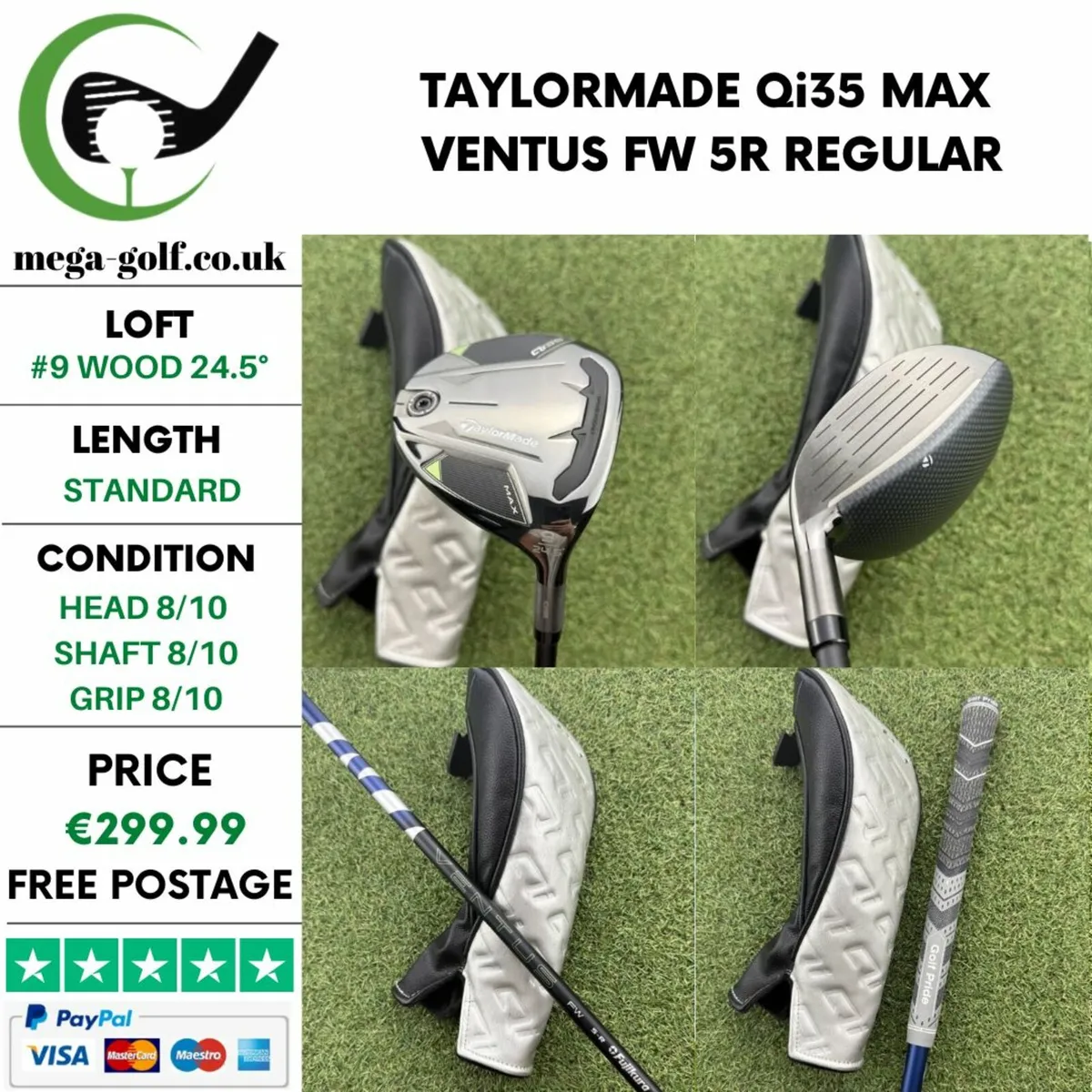 TAYLORMADE Qi35 MAX #9 WOOD 24.5° / REGULAR - Image 1