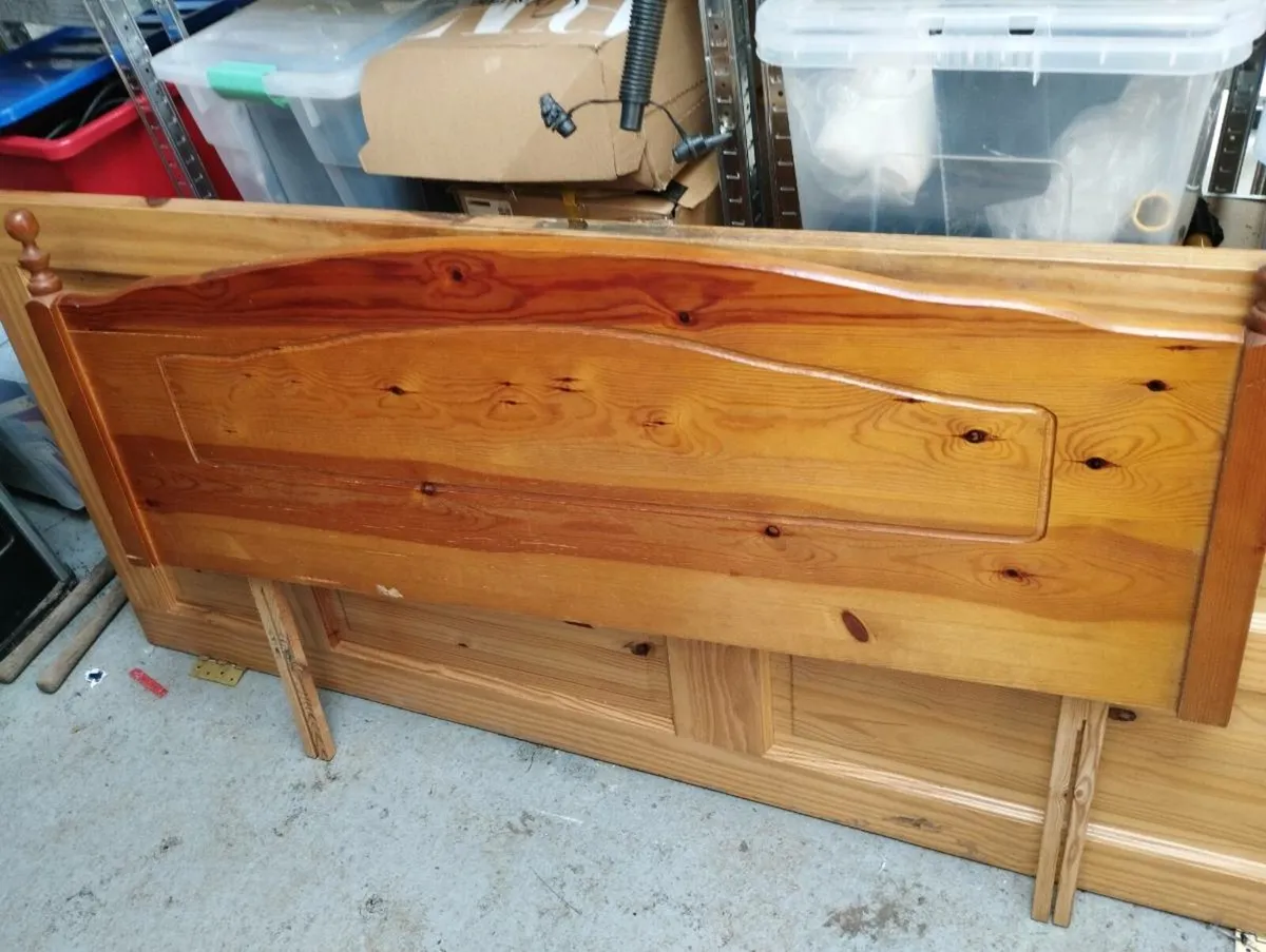 Pine headboard double