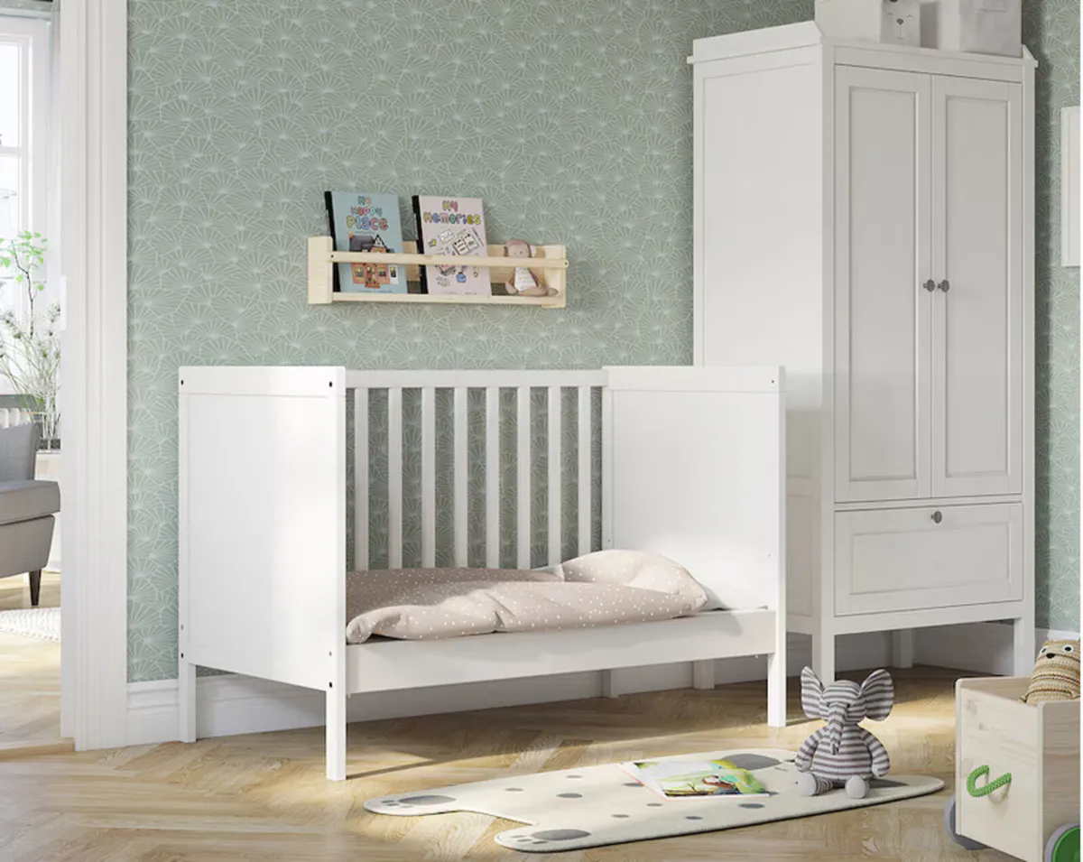 IKEA white cot - Image 3
