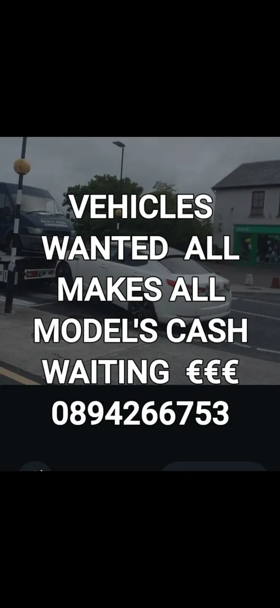 Scrap cars wanted