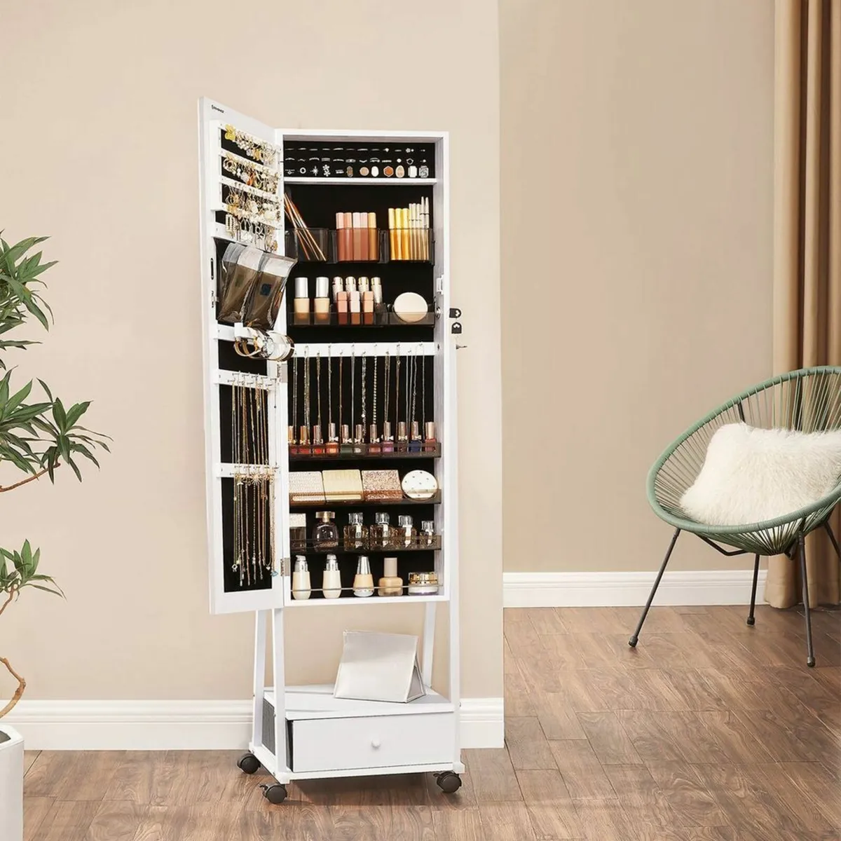 New Make Up Jewellery Storage Mirror-FREE Delivery - Image 3