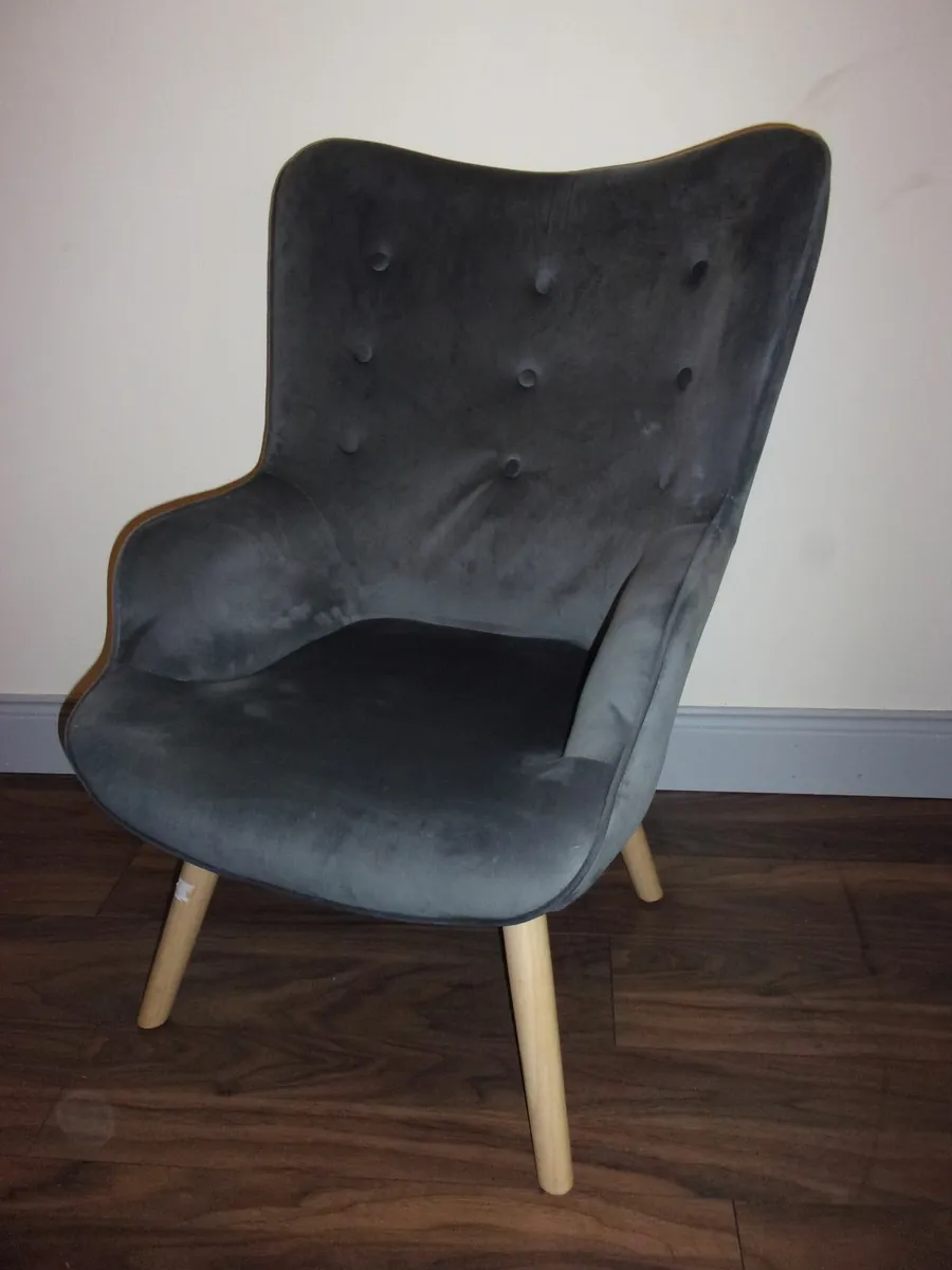 2 Grey Chairs - Image 1