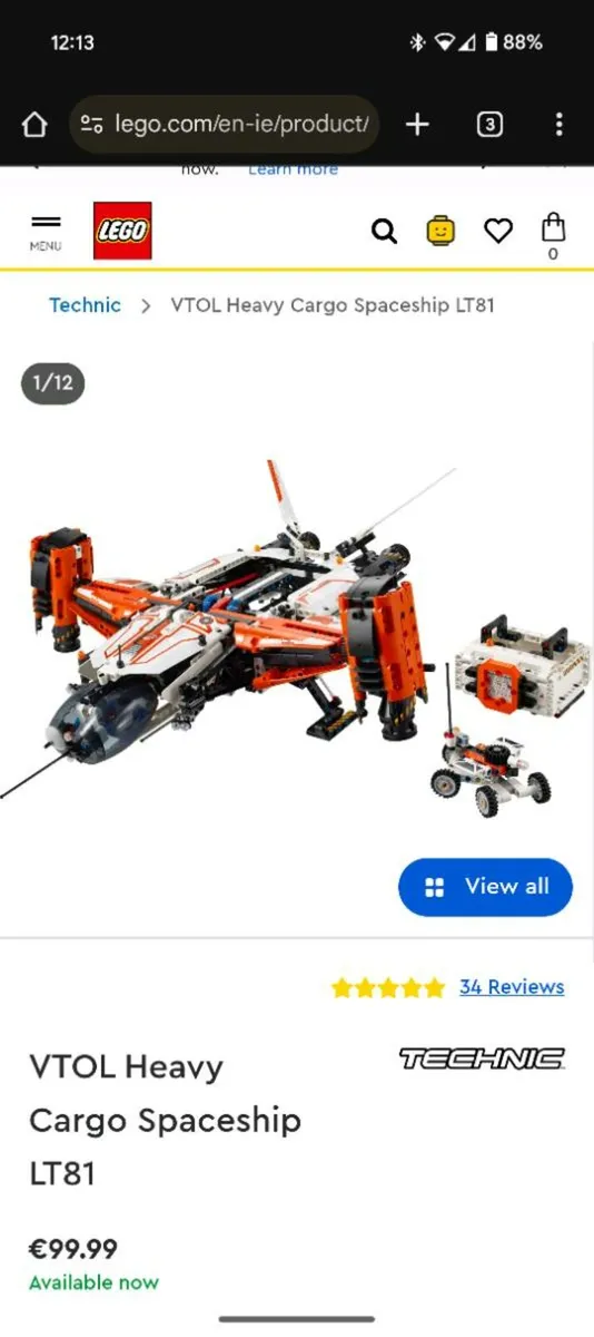 **BRAND NEW**   Lego Technic Spaceship Lt81 - Image 4