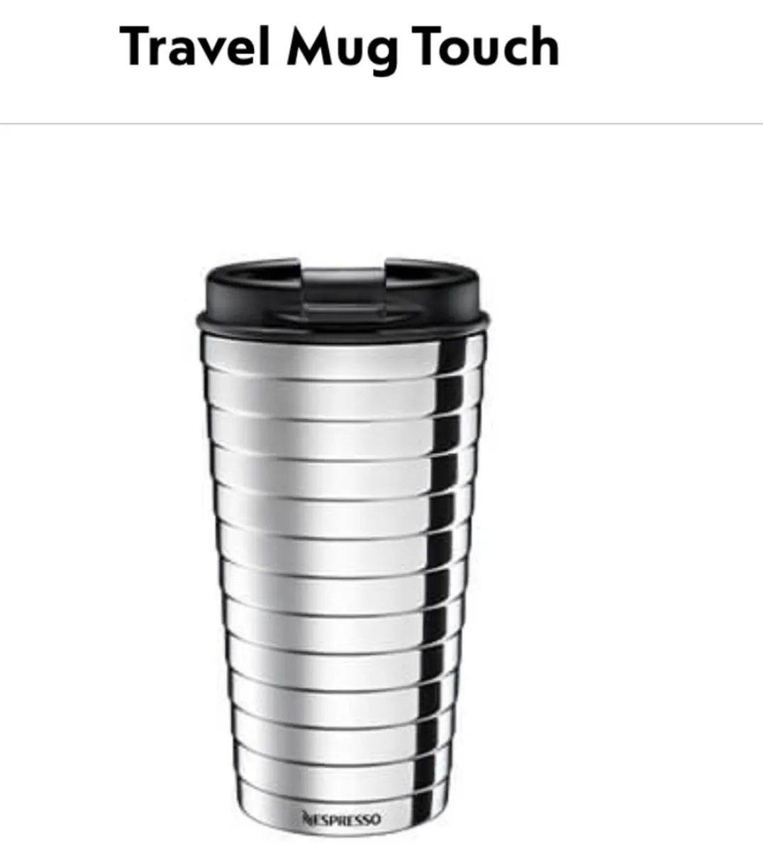 Nespresso Touch Travel Mug - Image 1