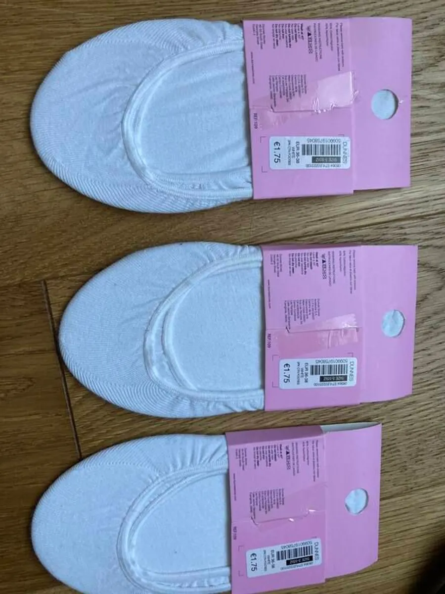 White Cotton Socks UK Size 3-5 ONLY 1euro set of 2 (2set left) - Image 2