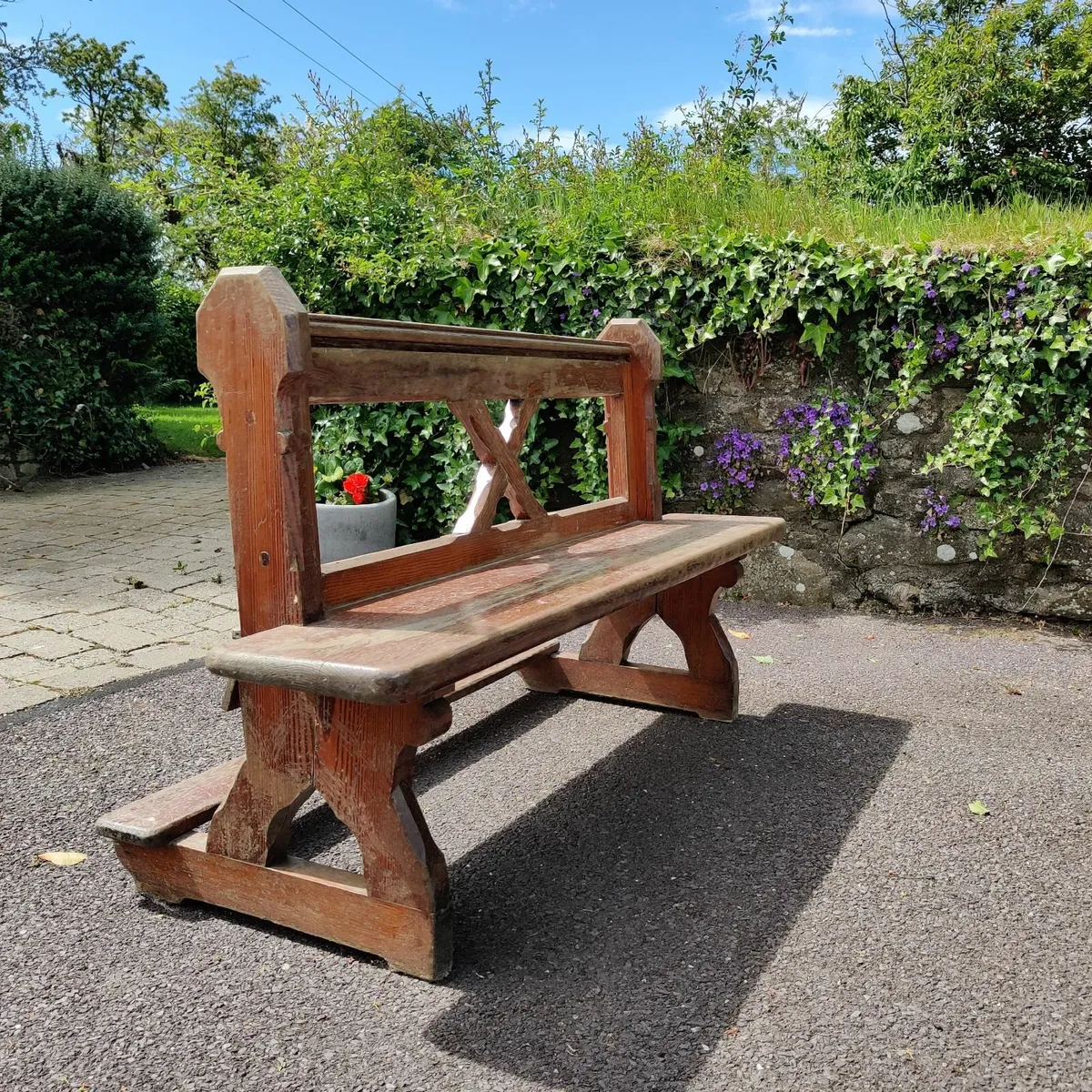 Solid Wood Church Pew – 5ft Wide - Image 1