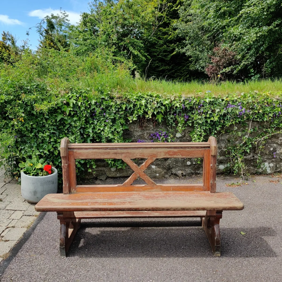 Solid Wood Church Pew – 5ft Wide - Image 3