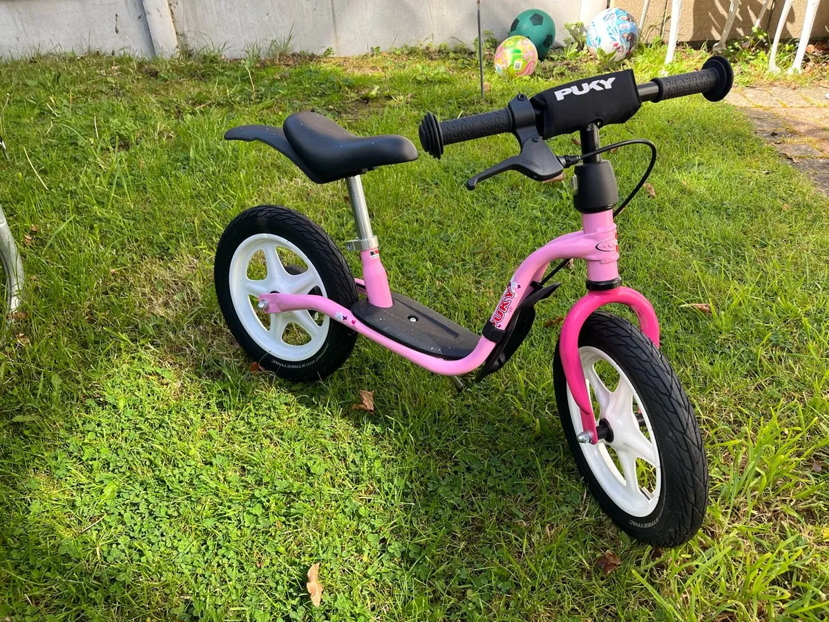 Girls Puky Pink balance bike - Image 1