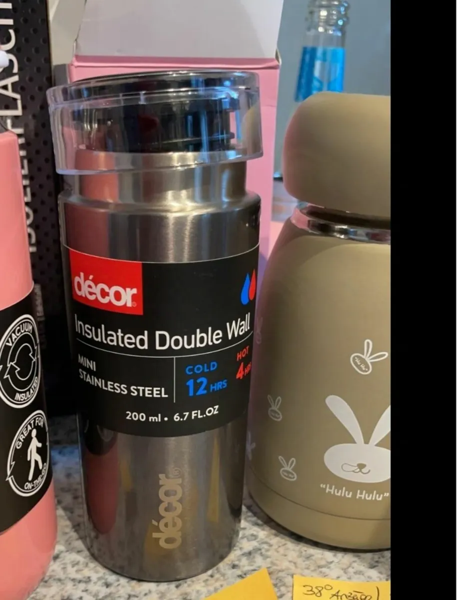 200ml Décor Double Wall Stainless Steel Coffee Mug - Image 4