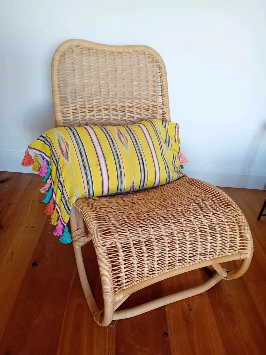 Bamboo & rattan chair - Image 1