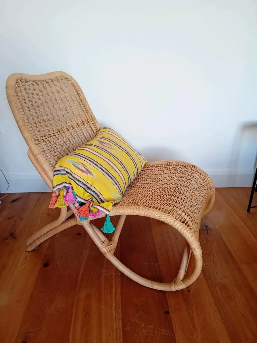 Bamboo & rattan chair - Image 2
