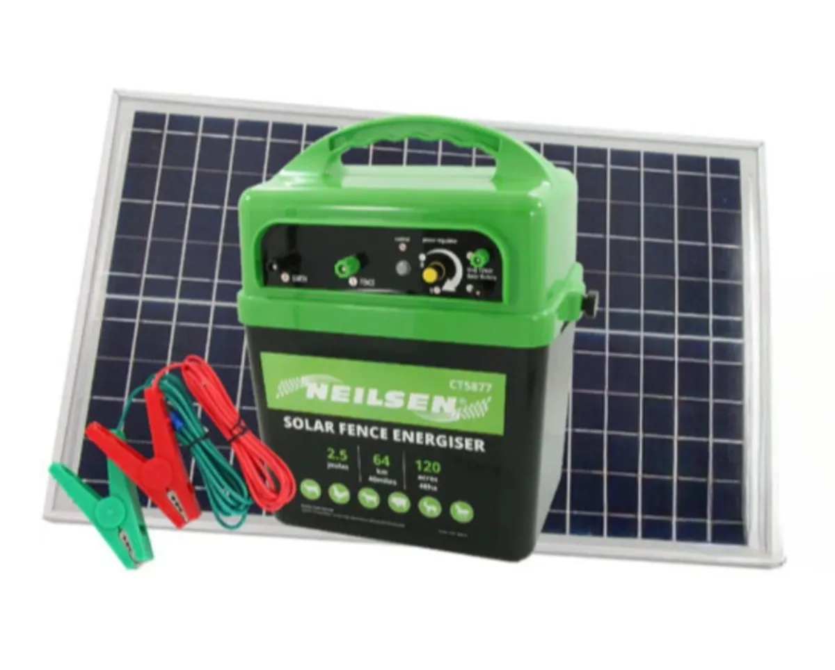 Electric Fence Solar Energiser With Battery | Powe