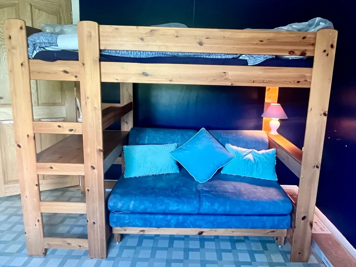 Highsleeper Bunk Bed with Double Pull Out Bed - Image 2