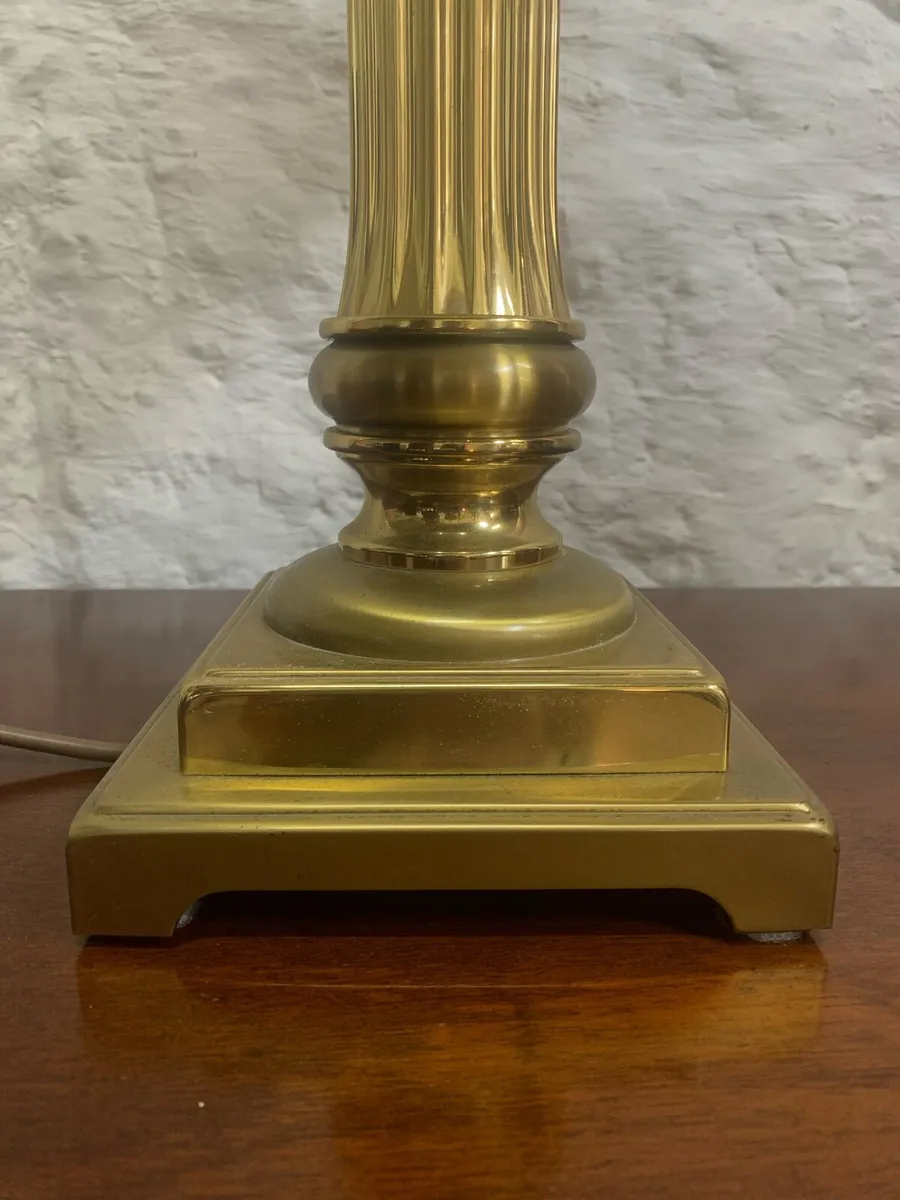 A Corinthian brass table lamp. - Image 3
