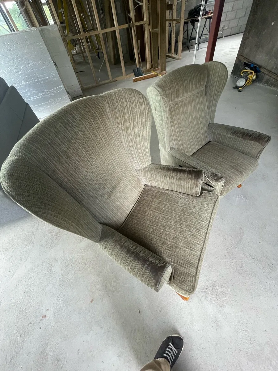 Mr and Mrs Queen Anne Chairs - Image 1