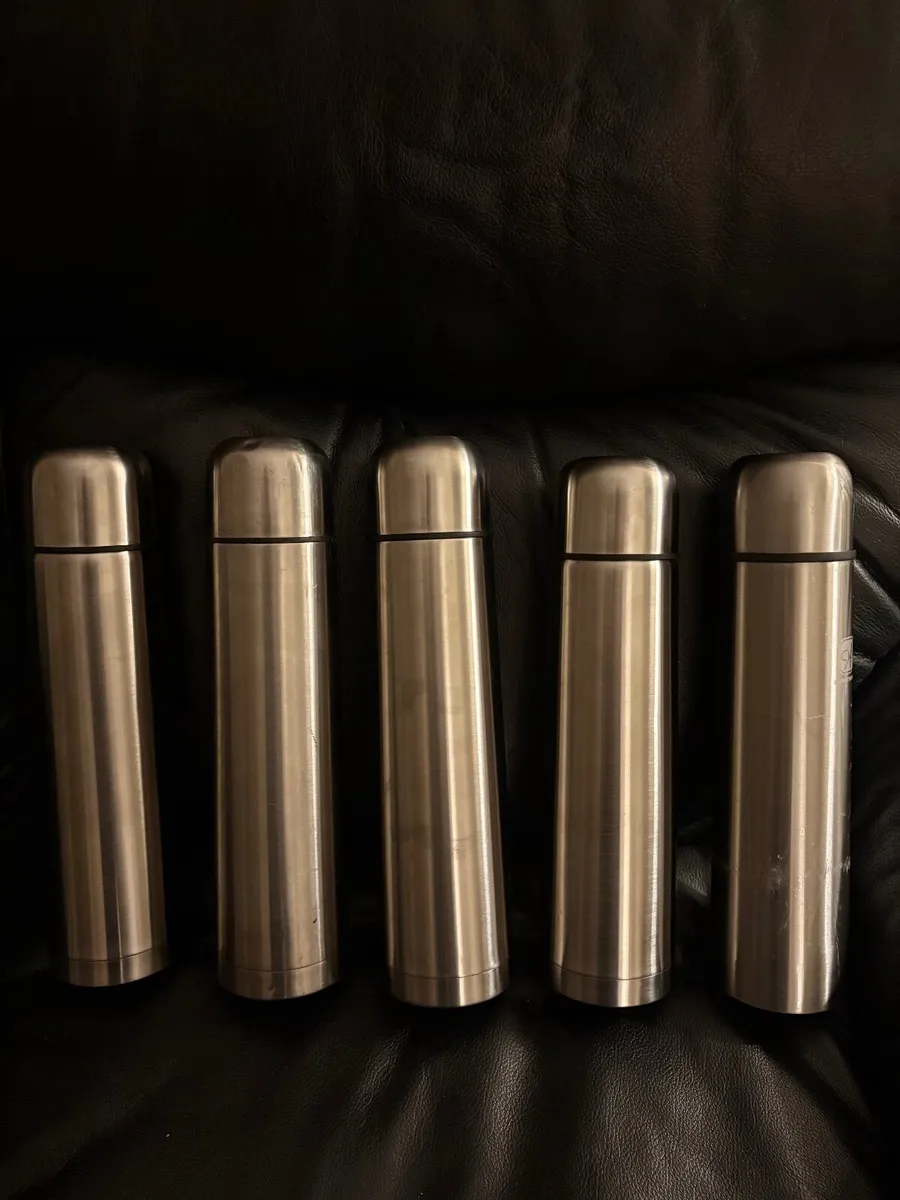 Steel Flasks x 5