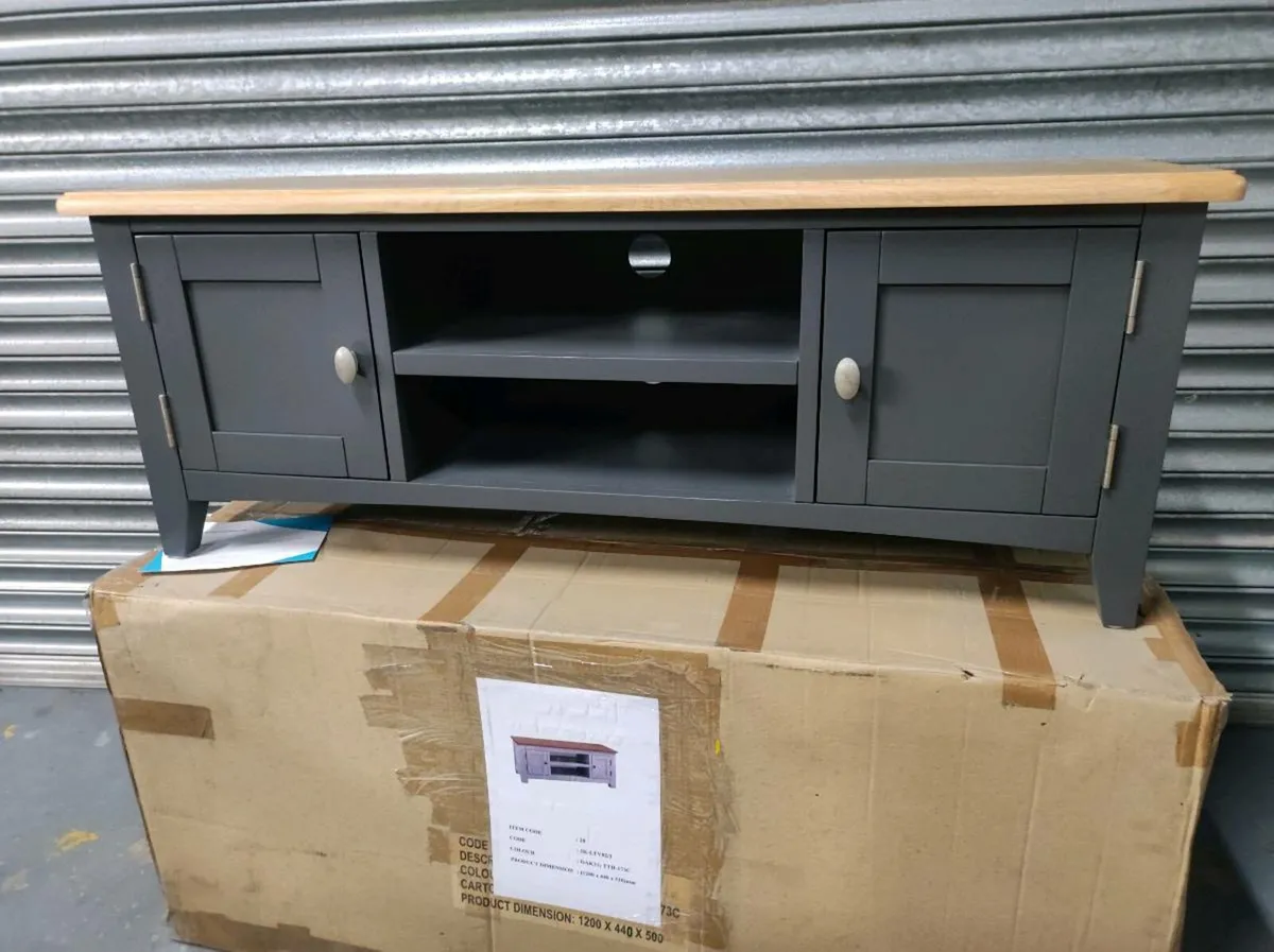 Brand new oak tv units *free delivery - Image 2