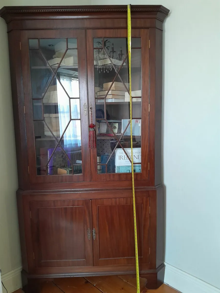 Mahogany Corner Cabinet - Image 2