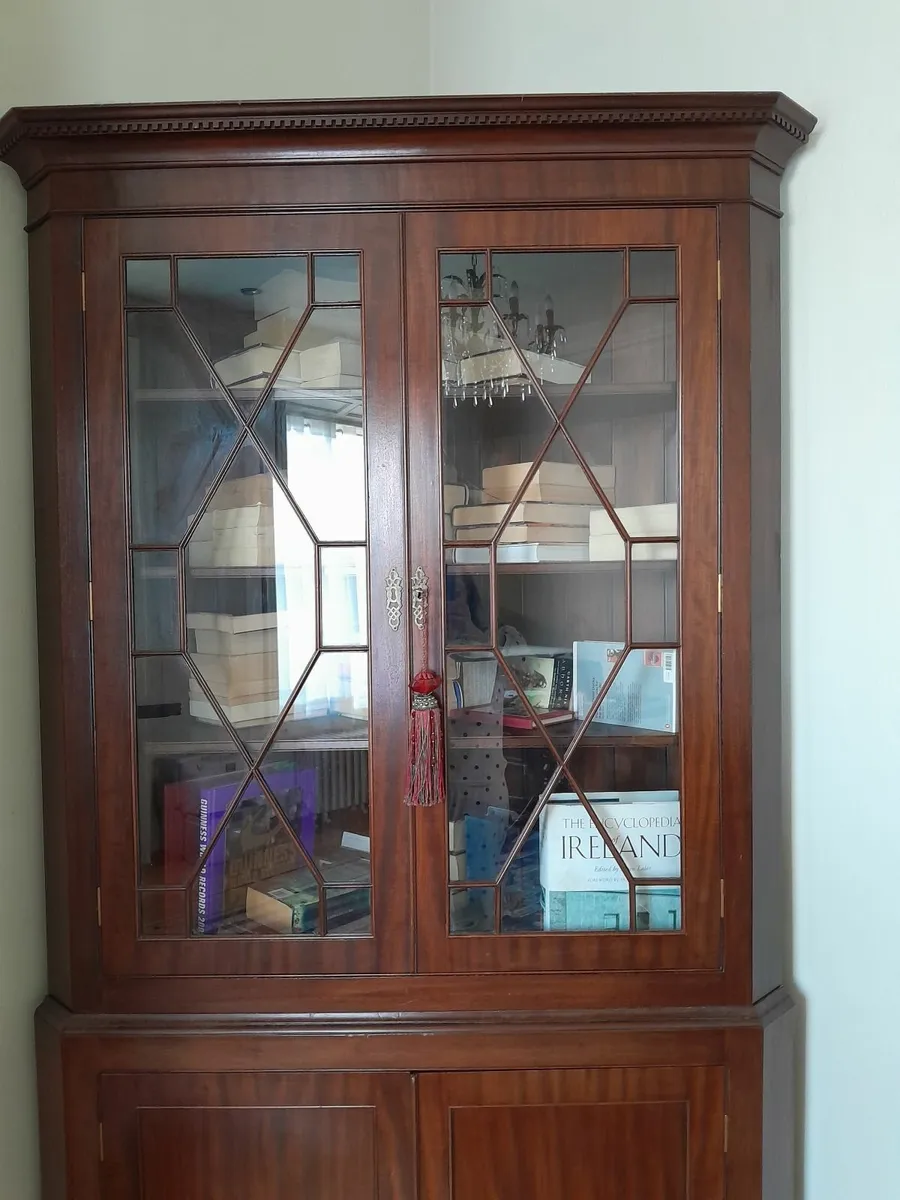Mahogany Corner Cabinet - Image 4