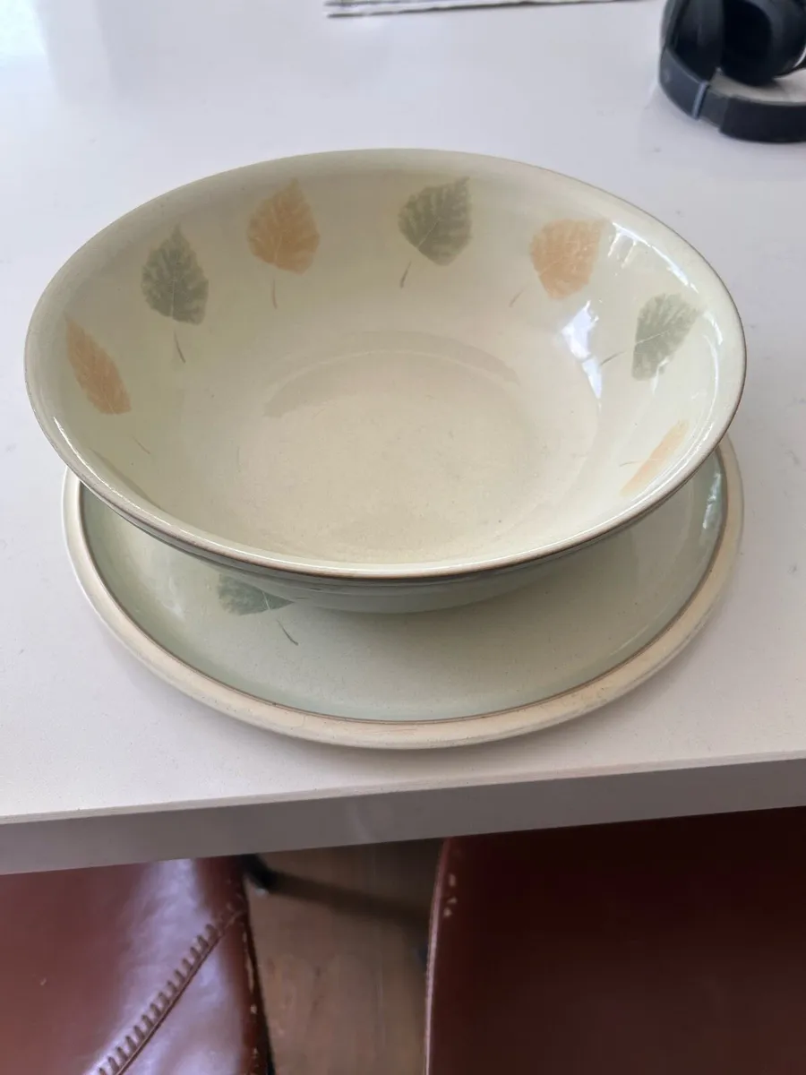 Denby Serving Bowl and Platter - Image 1