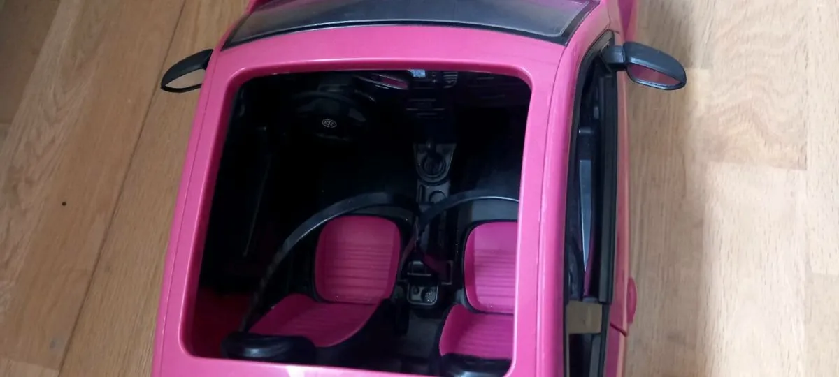 Barbie Car large size Barbie volkswagen bettle car - Image 4