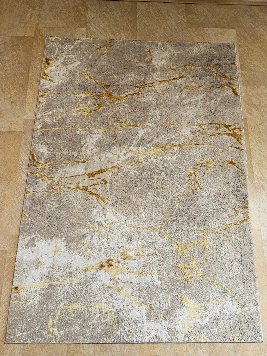 Marble Ochre Rug 120cm x 170cm - Image 4