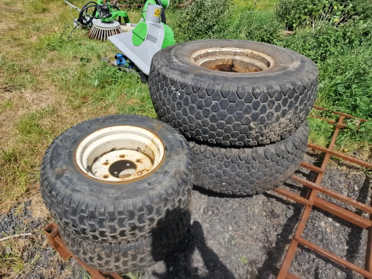 4x Compact Tractor Tyres Wheels - Image 1