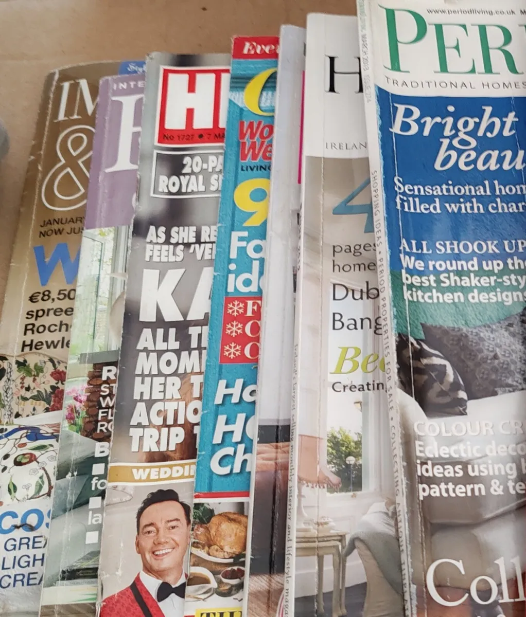9 assorted magazines, antiques, interior design et - Image 1