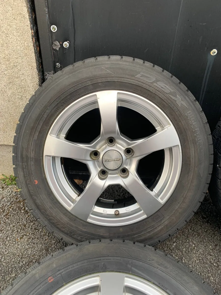 ** 15 inch alloys and new tyres 5x112 off caddy ** - Image 3