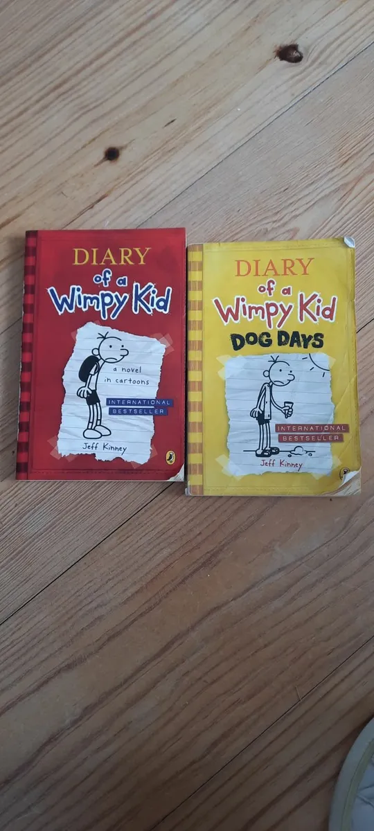 2 diary of a wimpy kid books
